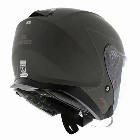 Axxis Mirage SV jethelm Solid mat titanium - Maat XS