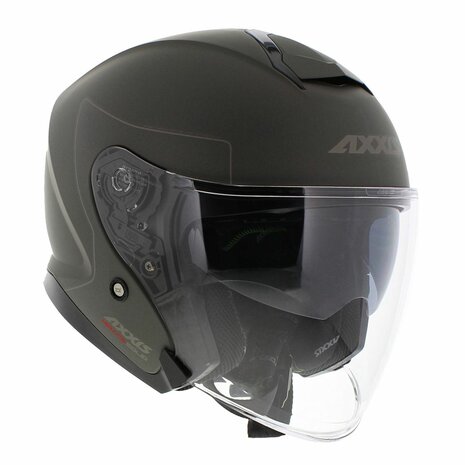 Axxis Mirage SV jethelm Solid mat titanium - Maat XS