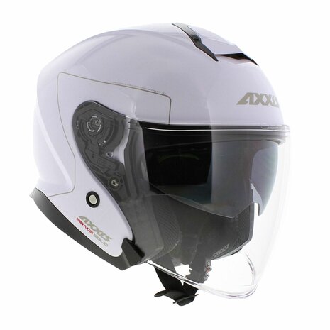 Axxis Mirage SV jethelm Solid glans wit - Maat XS