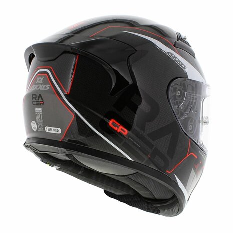 Axxis Racer GP Carbon SV integraal helm Spike glans wit