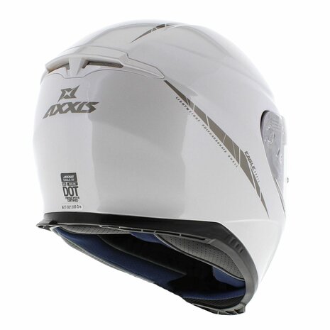 Axxis Eagle SV integraal helm solid glans wit
