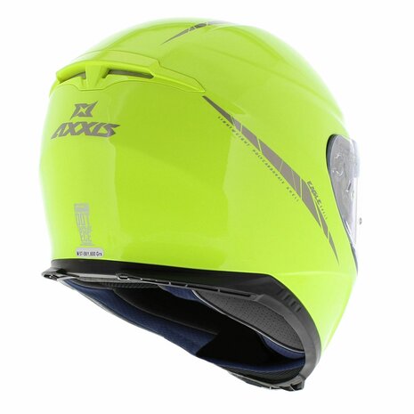 Axxis Eagle SV integraal helm solid glans fluor geel