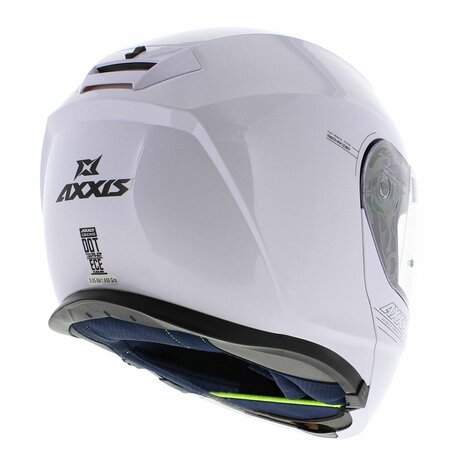 Axxis Gecko SV systeem helm solid glans wit