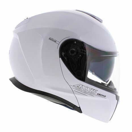 Axxis Gecko SV systeem helm solid glans wit