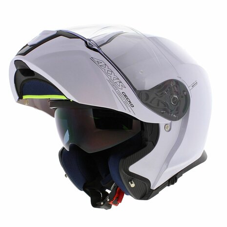 Axxis Gecko SV systeem helm solid glans wit