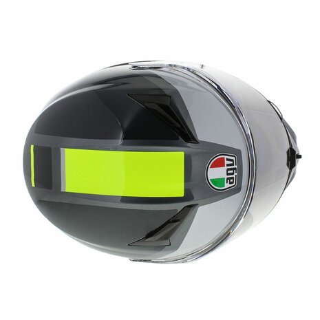 AGV K3 motorhelm Shade glans zwart grijs fluor geel