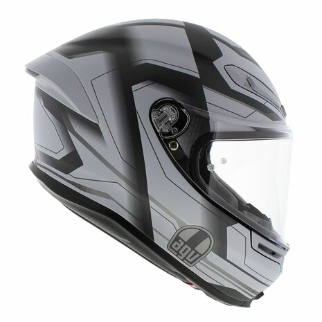 AGV K6 S Ultrasonic Motorhelm mat zwart grijs