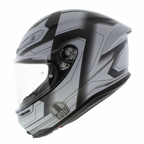 AGV K6 S Ultrasonic Motorhelm mat zwart grijs