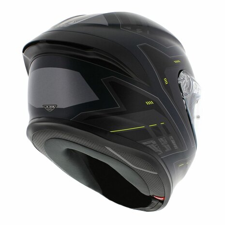 AGV K6 S Enhance Motorhelm mat grijs geel