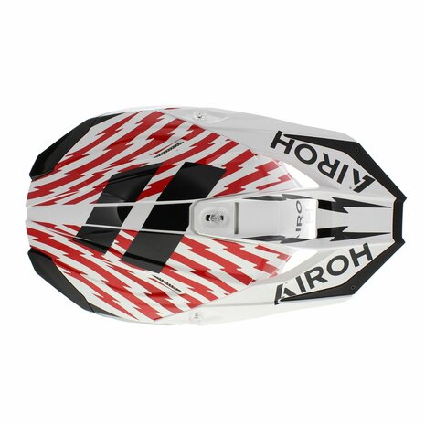 Airoh Twist 3.0 crosshelm Thunder glans zwart wit rood