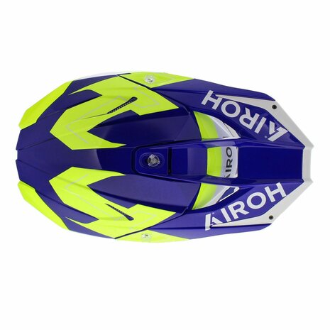 Airoh Twist 3.0 crosshelm Dizzy glans wit geel blauw