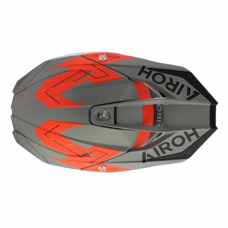 Airoh Twist 3.0 crosshelm Dizzy mat grijs fluor oranje