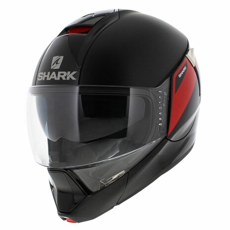 Shark Evojet Helm Karonn mat zwart rood