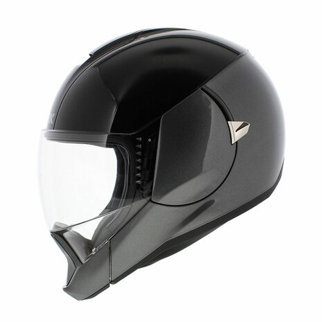 Shark Evojet Helm Dual glans zwart grijs - Maat XS
