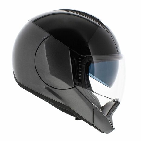 Shark Evojet Helm Dual glans zwart grijs - Maat XS