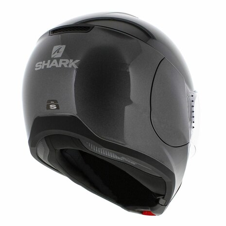 Shark Evojet Helm Dual glans zwart grijs - Maat XS