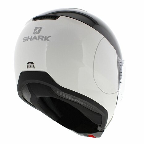 Shark Evojet Helm Dual glans zwart wit - Maat XS