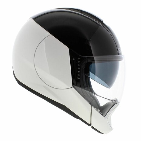 Shark Evojet Helm Dual glans zwart wit - Maat XS