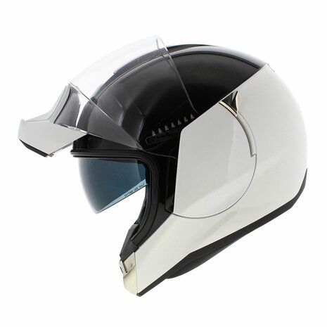 Shark Evojet Helm Dual glans zwart wit - Maat XS