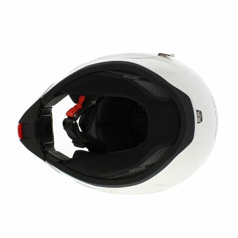 Shark Evojet Helm Dual glans zwart wit - Maat XS