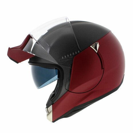 Shark Evojet Helm Dual mat rood antraciet - Maat XS