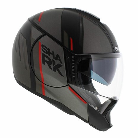 Shark Evojet Helm Vyda mat zwart antraciet rood - Maat XS