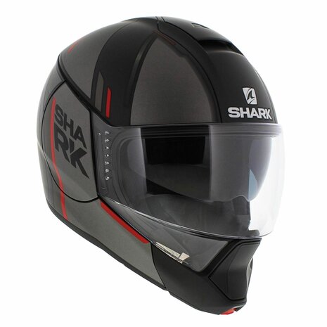 Shark Evojet Helm Vyda mat zwart antraciet rood - Maat XS
