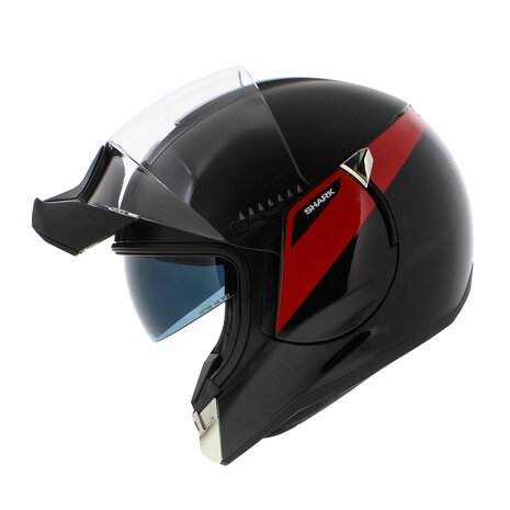 Shark Evojet Helm Karonn mat zwart rood - Maat XS