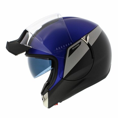 Shark Evojet Helm Karonn mat zwart blauw