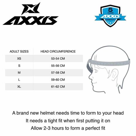 Axxis Square S helm glans zwart