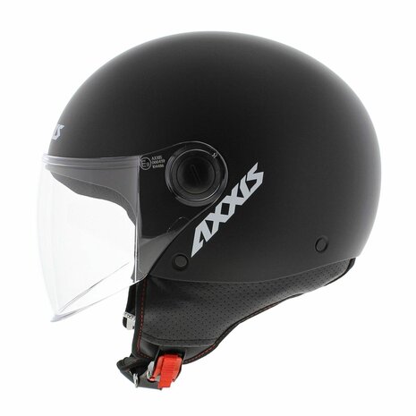 Axxis Square S helm mat zwart linker zijkant