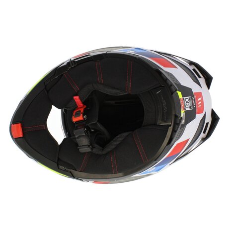 MT Atom 2 SV systeemhelm Bast mat blauw rood wit