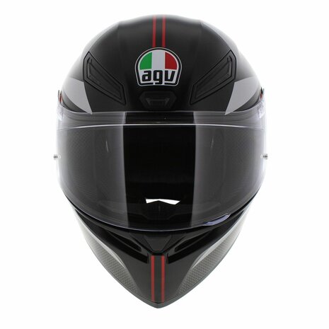 AGV K1 S Motorhelm Lap mat zwart rood