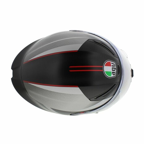 AGV K1 S Motorhelm Lap mat zwart rood