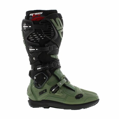 Sidi Crossfire 3 SRS motorcross off road laars Army groen zwart