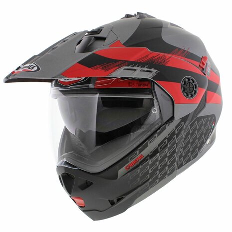 Caberg Tourmax X Sarabe Adventure Systeemhelm mat zwart rood