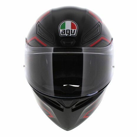 AGV K1 S Motorhelm Sling mat zwart rood