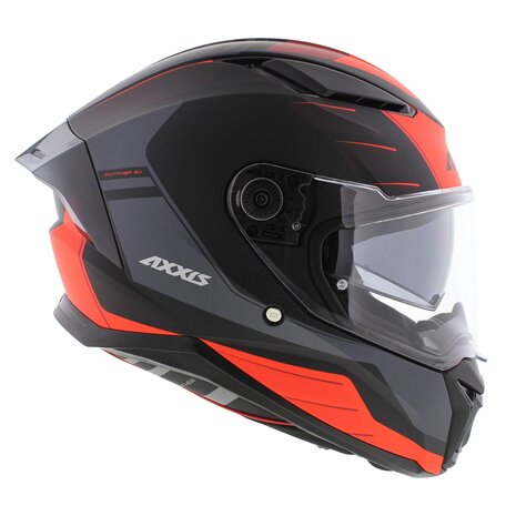 Axxis Panther SV integraalhelm Prestige mat zwart fluo rood