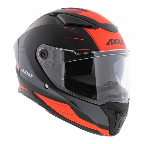 Axxis Panther SV integraalhelm Prestige mat zwart fluo rood