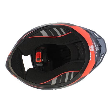 Axxis Panther SV integraalhelm Prestige mat zwart fluo rood