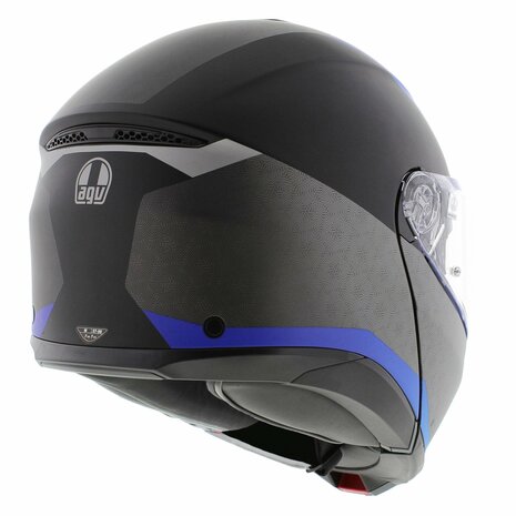 AGV Tourmodular Stray motorhelm mat zwart blauw systeemhelm