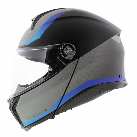 AGV Tourmodular Stray motorhelm mat zwart blauw systeemhelm