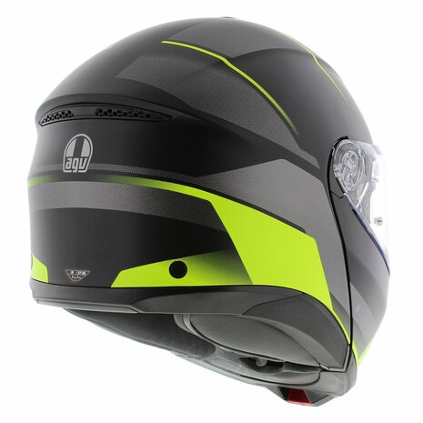 AGV Tourmodular Perception motorhelm mat zwart fluo geel systeemhelm