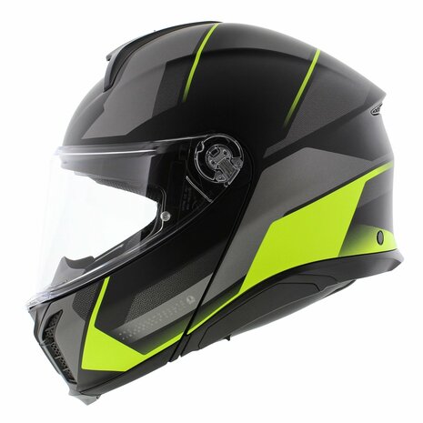 AGV Tourmodular Perception motorhelm mat zwart fluo geel systeemhelm