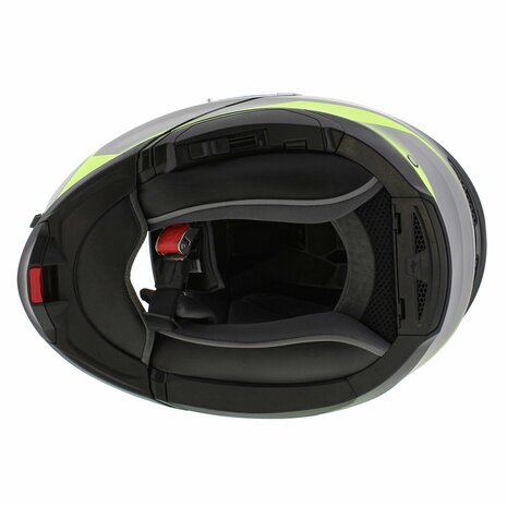 AGV Tourmodular Perception motorhelm mat zwart fluo geel systeemhelm