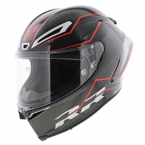 AGV Pista GP RR Performante Glans Carbon Zwart Rood (2206)