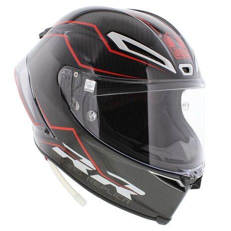 AGV Pista GP RR Performante Glans Carbon Zwart Rood (2206)