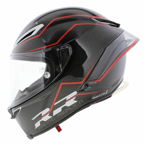 AGV Pista GP RR Performante Glans Carbon Zwart Rood (2206)