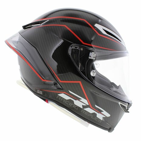 AGV Pista GP RR Performante Glans Carbon Zwart Rood (2206)