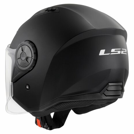LS2 OF616 Airflow II jethelm mat zwart